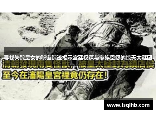 寻找失踪皇女的秘密踪迹揭示宫廷权谋与家族恩怨的惊天大谜团